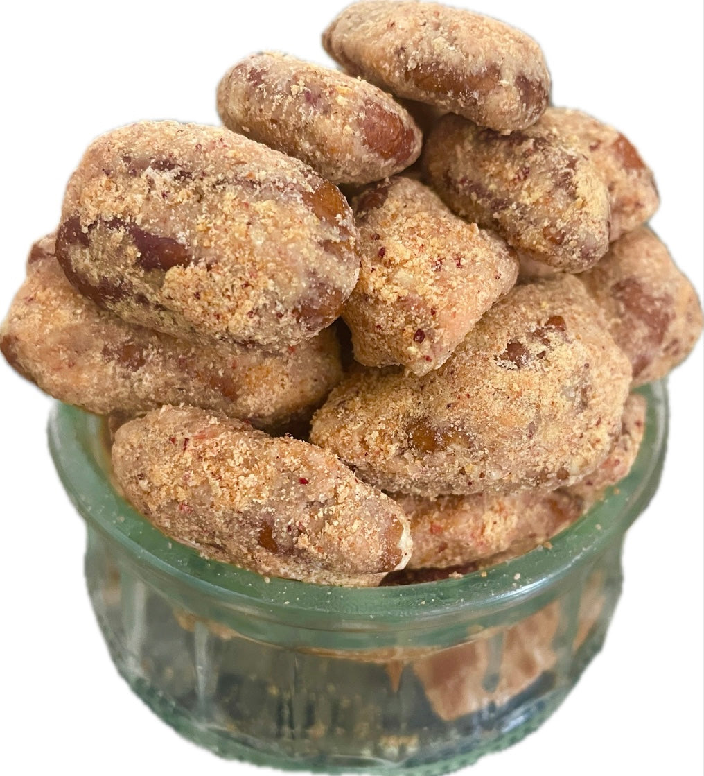 Peach cobbler pecans by Nutalie’s Premium Nut Shop