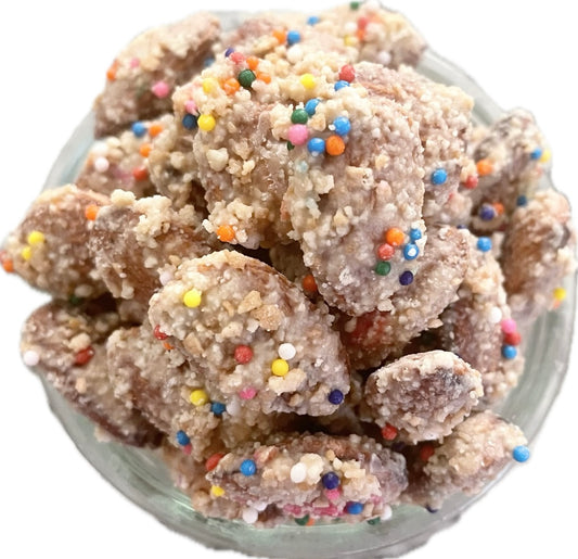 Birthday cake almonds by Nutalie’s Premium Nut Shop 