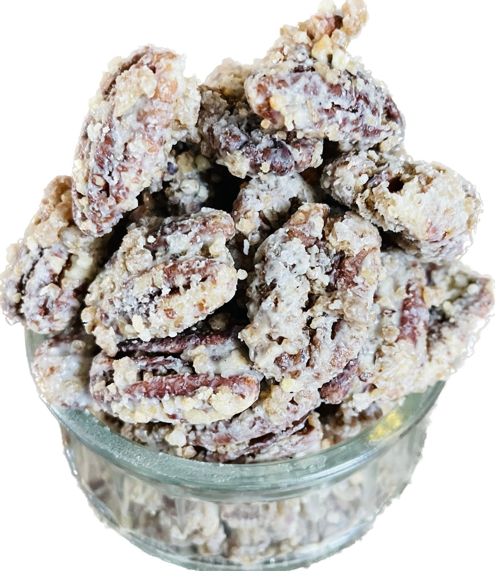 Brown butter pecans by Nutalie’s Premium Nut Shop 