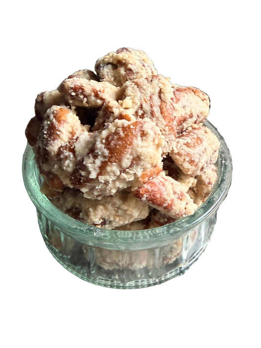 Brown butter pecans by Nutalie’s premium nut shop 