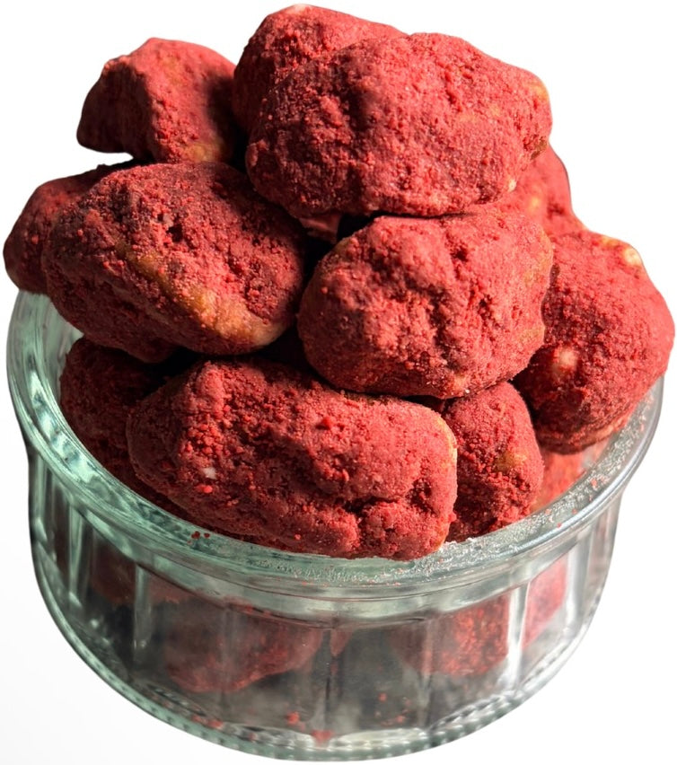 Red velvet cake pecans by Nutalie’s Premium Nut Shop 