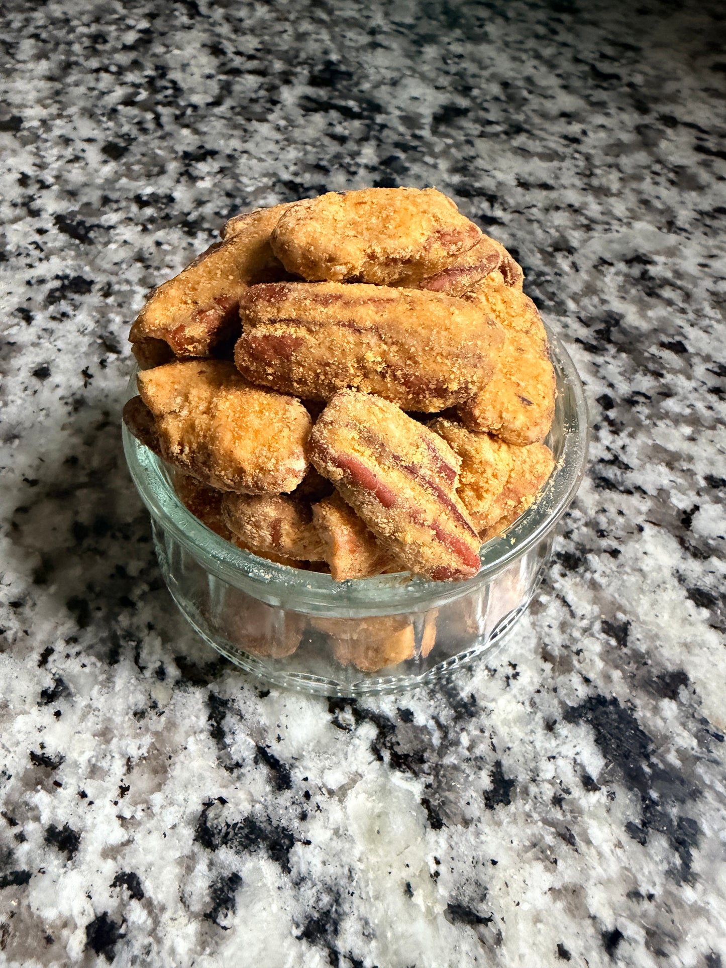 Sweet potato pie flavored pecans by Nutalie’s Premium Nut Shop 